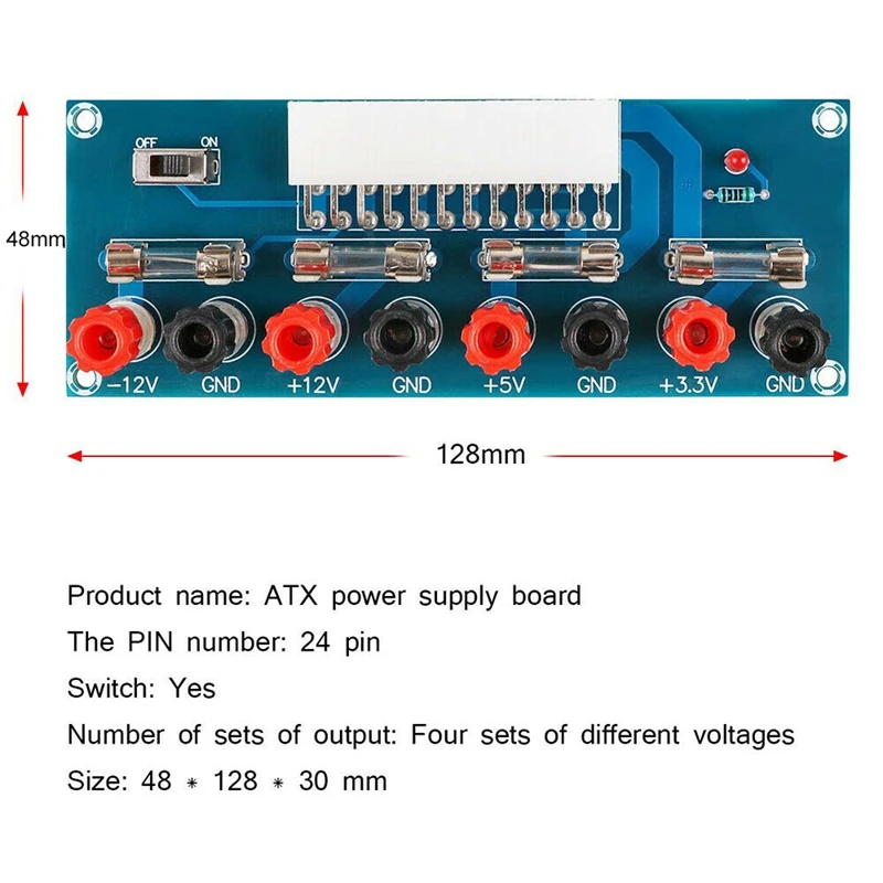 24 Pins Atx Benchtop Board Computer Pc Power Supply Breakout Adapter Module
24 Pins Atx Benchtop Board Computer Pc Power Supply Breakout Adapter Module