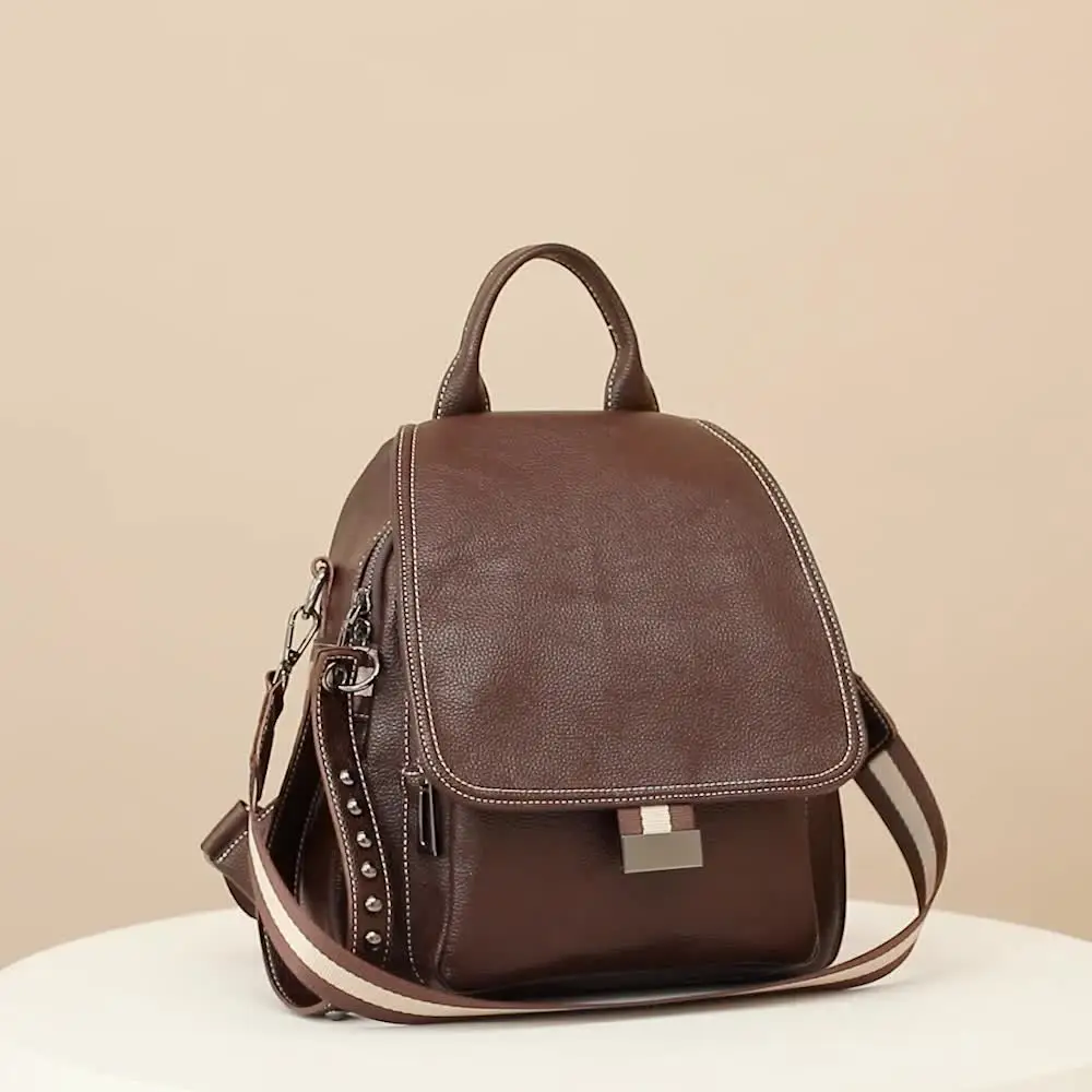 Ladies Fashion All-Match Backpack Large-Capacity Soft Leather Waterproof Anti-Theft Travel Bag Adjustable Shoulder Packet
Ladies Fashion All-Match Backpack Large-Capacity Soft Leather Waterproof Anti-Theft Travel Bag Adjustable Shoulder Packet