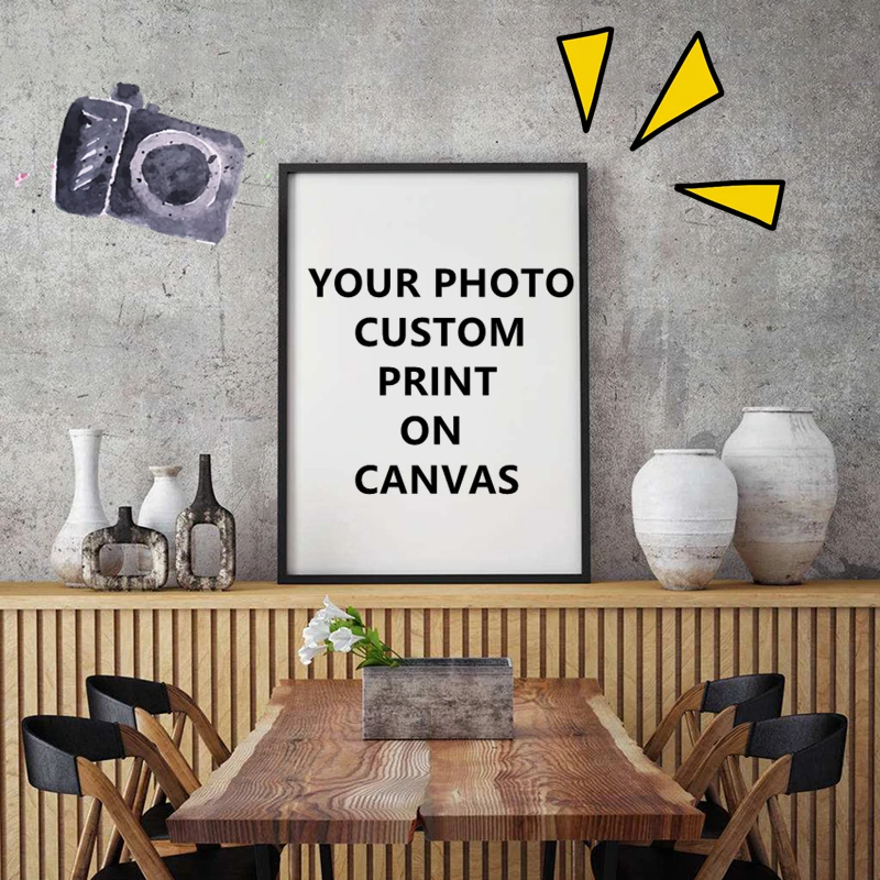 

Your Photos Custom Print On Canvas Wall Painting Art Posters Nursery Kids Room Prints Home Decor Living Room Picture Frameless