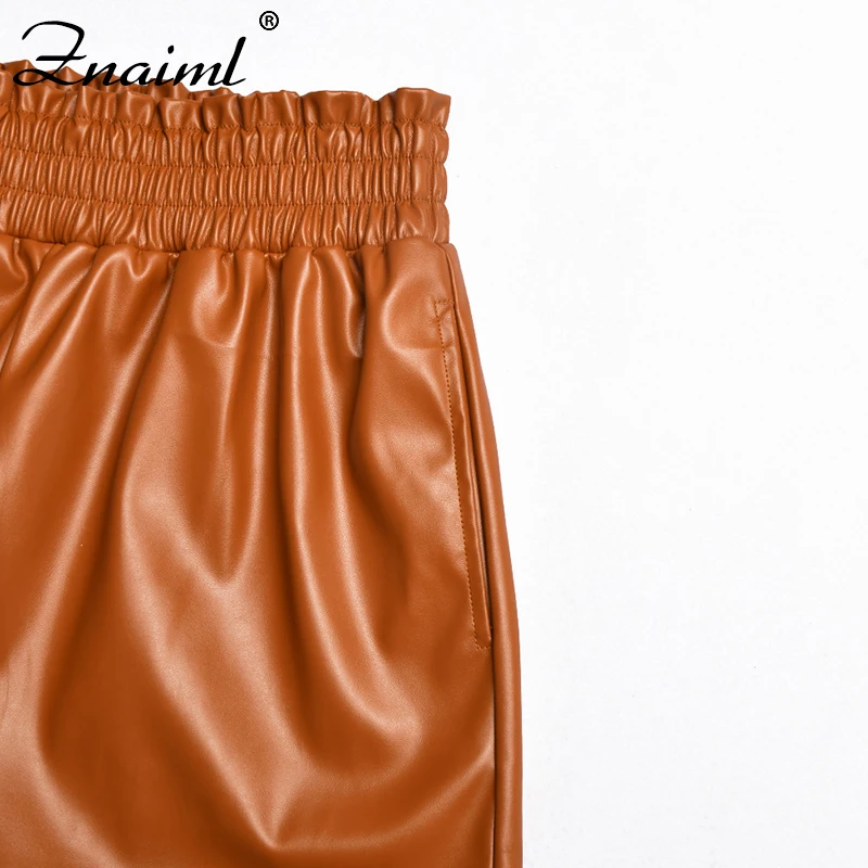 Znaiml Spring All-Match PU Leather Shorts Women Elastic High Waist Skinny Biker Shorts Femme Casual Ladies Streetwear Shorts
Znaiml Spring All-Match PU Leather Shorts Women Elastic High Waist Skinny Biker Shorts Femme Casual Ladies Streetwear Shorts