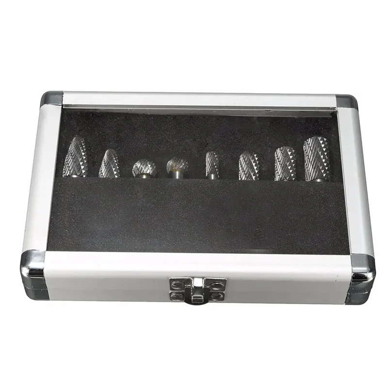 8Pcs 1/4 Shank Double Cut Carbide Rotary Burr Die Grinder Grinding Head Router Bit Rotary File Milling Cutter
8Pcs 1/4 Shank Double Cut Carbide Rotary Burr Die Grinder Grinding Head Router Bit Rotary File Milling Cutter