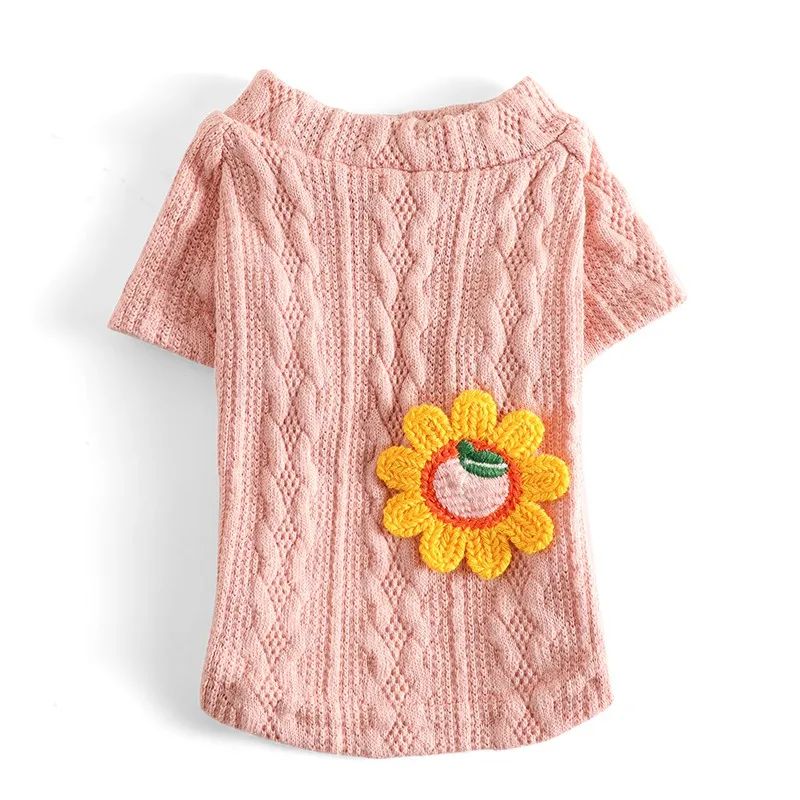 1Pcs Winter Dog Sweater Breathable Warm Pet Clothing Puppy Costume Knitwear With Cute Sun Flower Pettern For Kitten Puppy
1Pcs Winter Dog Sweater Breathable Warm Pet Clothing Puppy Costume Knitwear With Cute Sun Flower Pettern For Kitten Puppy
