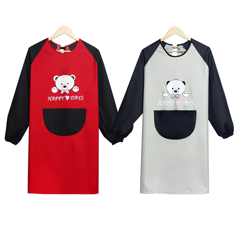 Women's apron fashion kitchen long-sleeved home adult long-sleeve waterproof anti-oil restaurant workwear
Women's apron fashion kitchen long-sleeved home adult long-sleeve waterproof anti-oil restaurant workwear