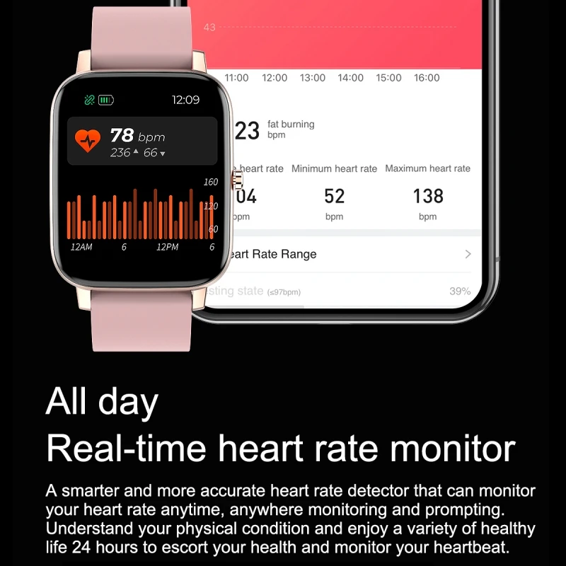 H80 Smart Watch Multi-function Weather Music Sleep Heart Rate Blood Pressure H80 1.69 Inches Full Touch Smart Watches 4 Colors
H80 Smart Watch Multi-function Weather Music Sleep Heart Rate Blood Pressure H80 1.69 Inches Full Touch Smart Watches 4 Colors