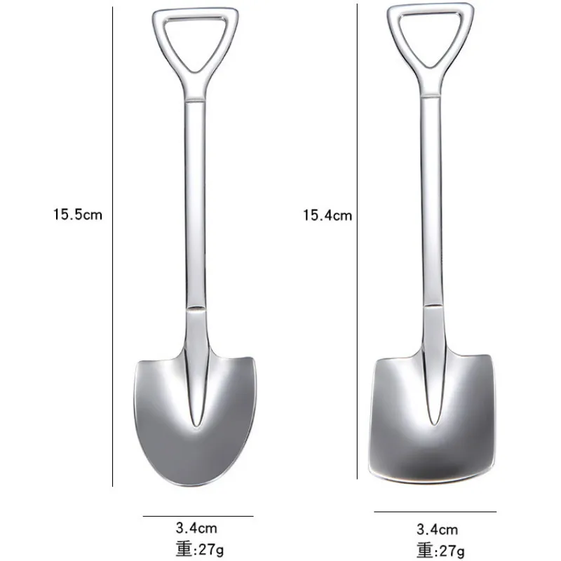 Stainless Steel Iron Shovel Spoon Coffee Ice Cream Spoon Engineering Shovel Retro Cute Square Head Spoon Kitchen Gadget
Stainless Steel Iron Shovel Spoon Coffee Ice Cream Spoon Engineering Shovel Retro Cute Square Head Spoon Kitchen Gadget