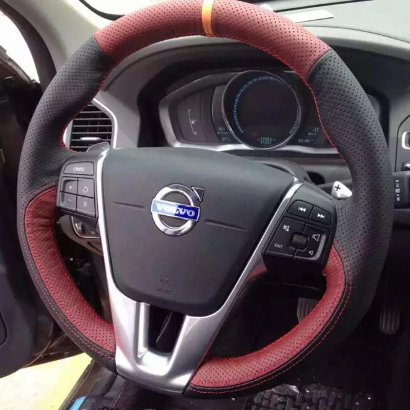 DIY suede leather car steering wheel cover for Volvo XC60 S90 S60L XC90 S80 V60 Accessories
DIY suede leather car steering wheel cover for Volvo XC60 S90 S60L XC90 S80 V60 Accessories