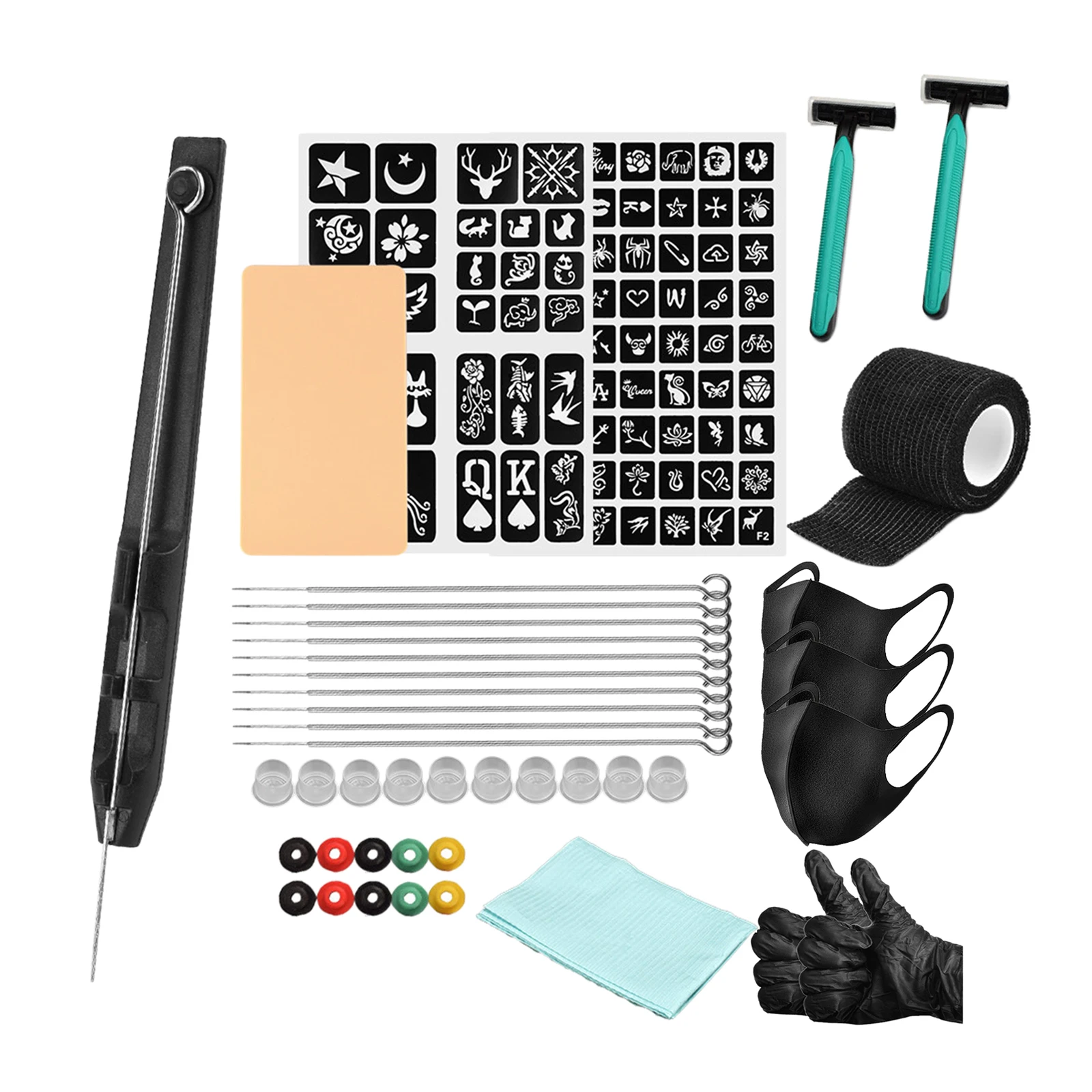Tattoo Kit 20Pcs Cartridges Needles 3RL 5RL 7RL 9RL Self cohesive Bandage 5cmx1.8m 1 pair M Tattoo Gloves for Tattoo Artists
Tattoo Kit 20Pcs Cartridges Needles 3RL 5RL 7RL 9RL Self cohesive Bandage 5cmx1.8m 1 pair M Tattoo Gloves for Tattoo Artists
