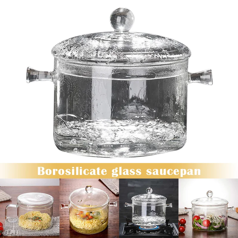 High borosilicate glass saucepan can be heated in an electric pottery oven with a glass pan covered in a glass bubble bowl MJJ
High borosilicate glass saucepan can be heated in an electric pottery oven with a glass pan covered in a glass bubble bowl MJJ