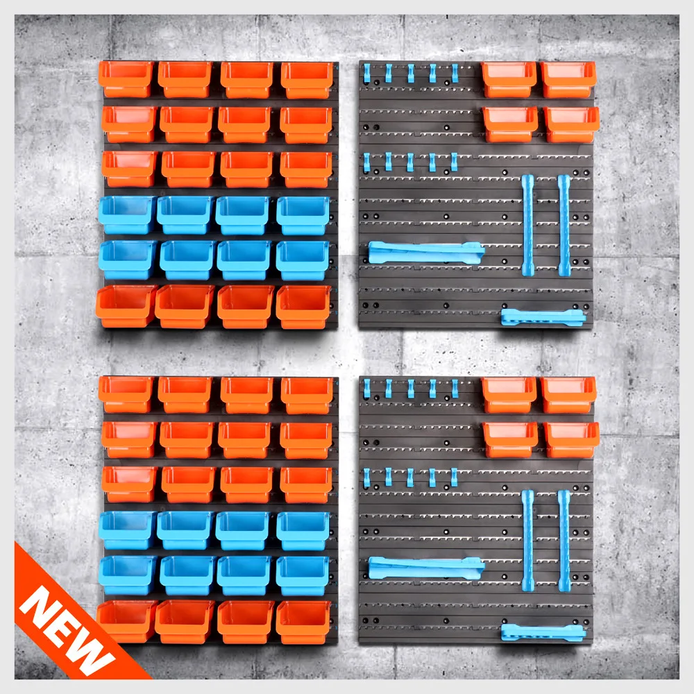 Wall-Mounted Storage Box Tool Parts Garage Unit Shelves Plastic Tool Case Hardware Tool rack Organize Box ABS Box