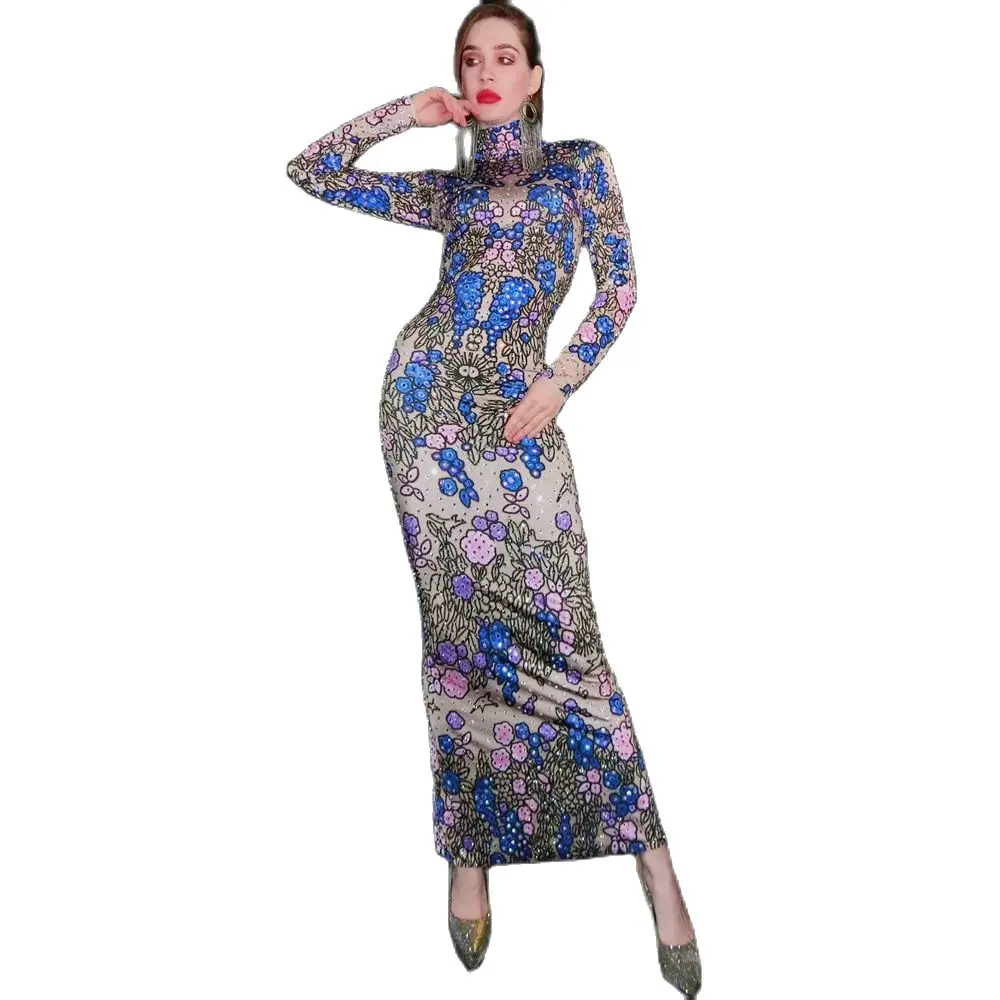 Luxury Fashion Shining Blue Rhinestones Floor-length Long Dress Elegant Women Birthday Prom Evening Party Dresses
Luxury Fashion Shining Blue Rhinestones Floor-length Long Dress Elegant Women Birthday Prom Evening Party Dresses