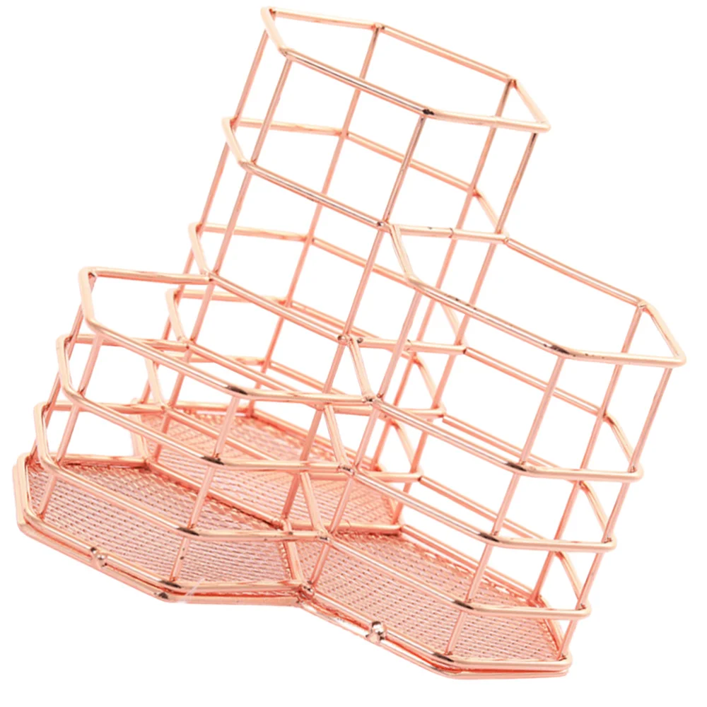 Iron Pen Holder Desktop Multifunctional Pen Holder Writing Desk Stationery Organizer Storage Container for Home Room Office (Ros
Iron Pen Holder Desktop Multifunctional Pen Holder Writing Desk Stationery Organizer Storage Container for Home Room Office (Ros