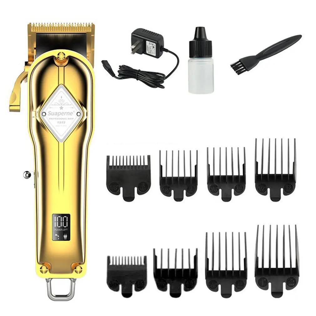 Hair Clipper Tide Brand Oil-head Electric Clipper High-power Rechargeable Factory Direct Metal Hair Clipper
Hair Clipper Tide Brand Oil-head Electric Clipper High-power Rechargeable Factory Direct Metal Hair Clipper