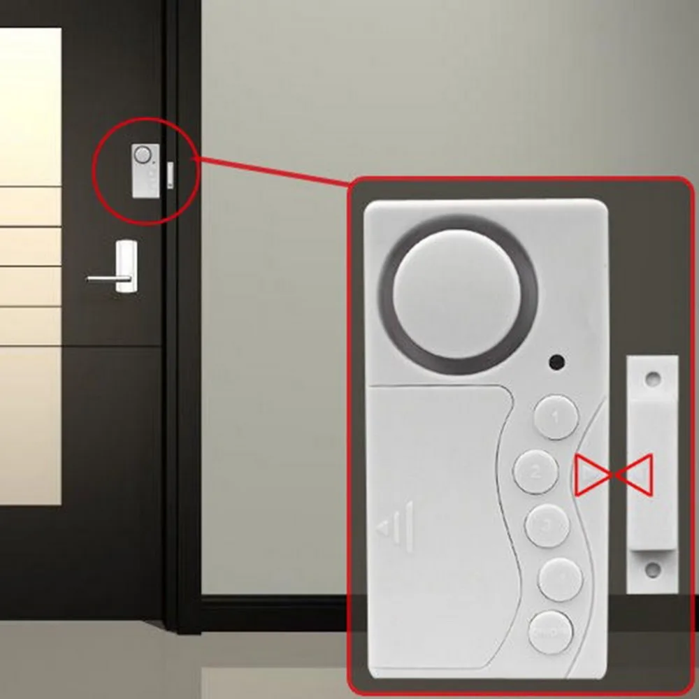 Magnetic Sensor Warning Door Window Motion Burglar Wireless Alarm System Entry Security Home Guarding Alarm Detector
Magnetic Sensor Warning Door Window Motion Burglar Wireless Alarm System Entry Security Home Guarding Alarm Detector