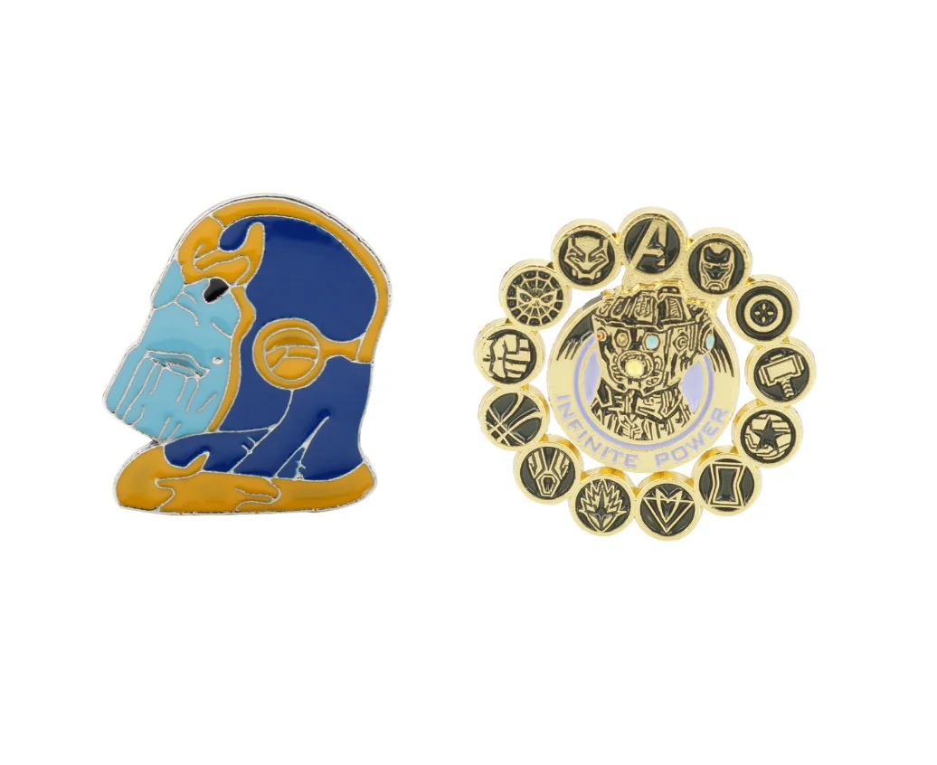 Marvel Avengers Thanos Cartoon Avatar Brooch Infinite Gloves Metal Badge Men and Women Bag Collar Pin Accessories Gift
Marvel Avengers Thanos Cartoon Avatar Brooch Infinite Gloves Metal Badge Men and Women Bag Collar Pin Accessories Gift