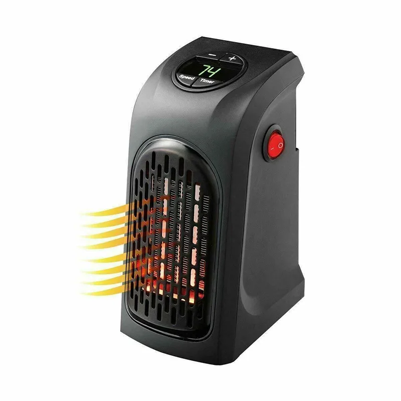 Portable Mini Electric Fan Heater Wall-Outlet 400W Warm Blower Room Fan Stove Heater Timer for Office Home
Portable Mini Electric Fan Heater Wall-Outlet 400W Warm Blower Room Fan Stove Heater Timer for Office Home