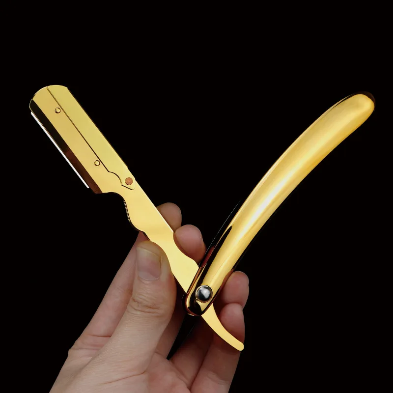 NEW Men Shaving Barber Tools Hair Razor Beard Haircut Shaving Tools Straight Razor Holder Hairdresser Plating Shaver Razor
NEW Men Shaving Barber Tools Hair Razor Beard Haircut Shaving Tools Straight Razor Holder Hairdresser Plating Shaver Razor