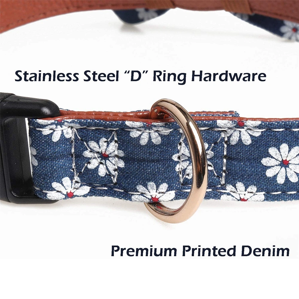 MGKPET Bow Tie Dog Collar Cute Flower Patterns Plaid Sturdy Soft Cotton&Leather Pet Collars for Medium Large Dogs Adjustable
MGKPET Bow Tie Dog Collar Cute Flower Patterns Plaid Sturdy Soft Cotton&Leather Pet Collars for Medium Large Dogs Adjustable