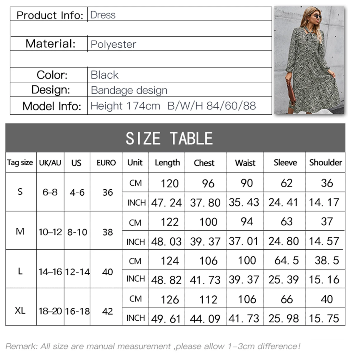 Jastie Bohemian 2020 Spring Autumn Dress Lace Up V-Neck Long Sleeve High Waist Women Dresses French Print Elegant Midi Vestidos 
Jastie Bohemian 2020 Spring Autumn Dress Lace Up V-Neck Long Sleeve High Waist Women Dresses French Print Elegant Midi Vestidos