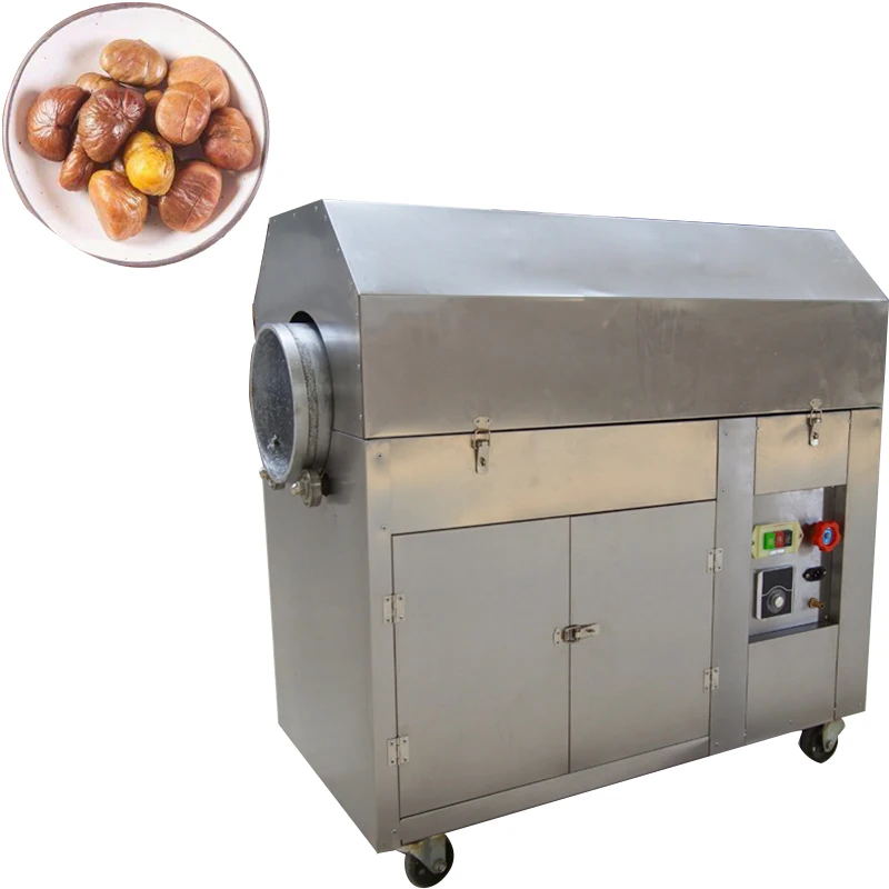 

Roasting Machine Stainless Steel Converter Use Gas Stir-Fried Chestnuts With Sugar Peanut Fried Melon Seeds Baking Equipment