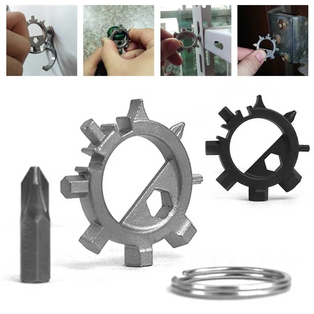 12 In 1 Multifunctional Opener Keychain Screwdriver Portable Bicycle Repair Tool Durable Stainless Steel Cycling Repair Supplies
12 In 1 Multifunctional Opener Keychain Screwdriver Portable Bicycle Repair Tool Durable Stainless Steel Cycling Repair Supplies
