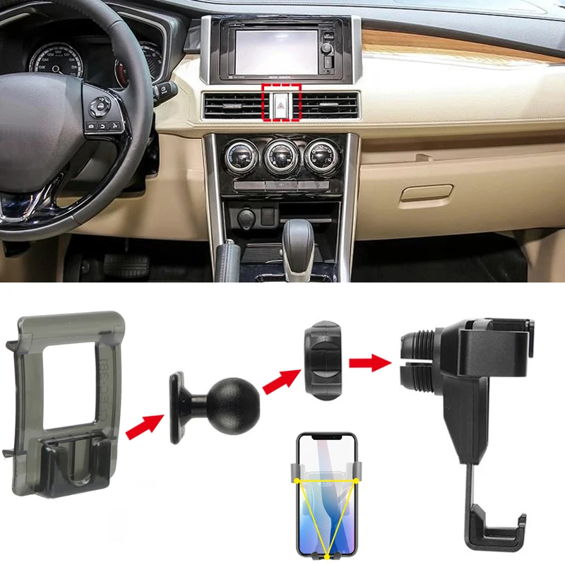 For Mitsubishi Xpander 2017-2019 Car Styling Air Vent Mount Phone Holder Stable Cradle Smart Stand | Автомобили и мотоциклы