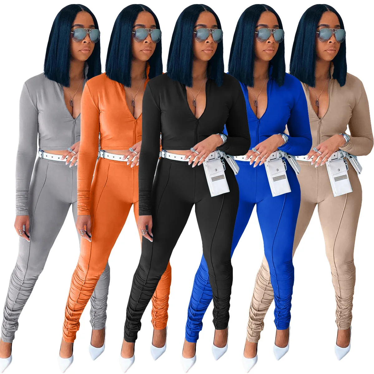 AYES Matching Sets Autumn 2 Piece Set Women Long Sleeve Hooded Zipper Sporty Jackets+Leggings Pant Sets Workout Outfits Suit Set
AYES Matching Sets Autumn 2 Piece Set Women Long Sleeve Hooded Zipper Sporty Jackets+Leggings Pant Sets Workout Outfits Suit Set