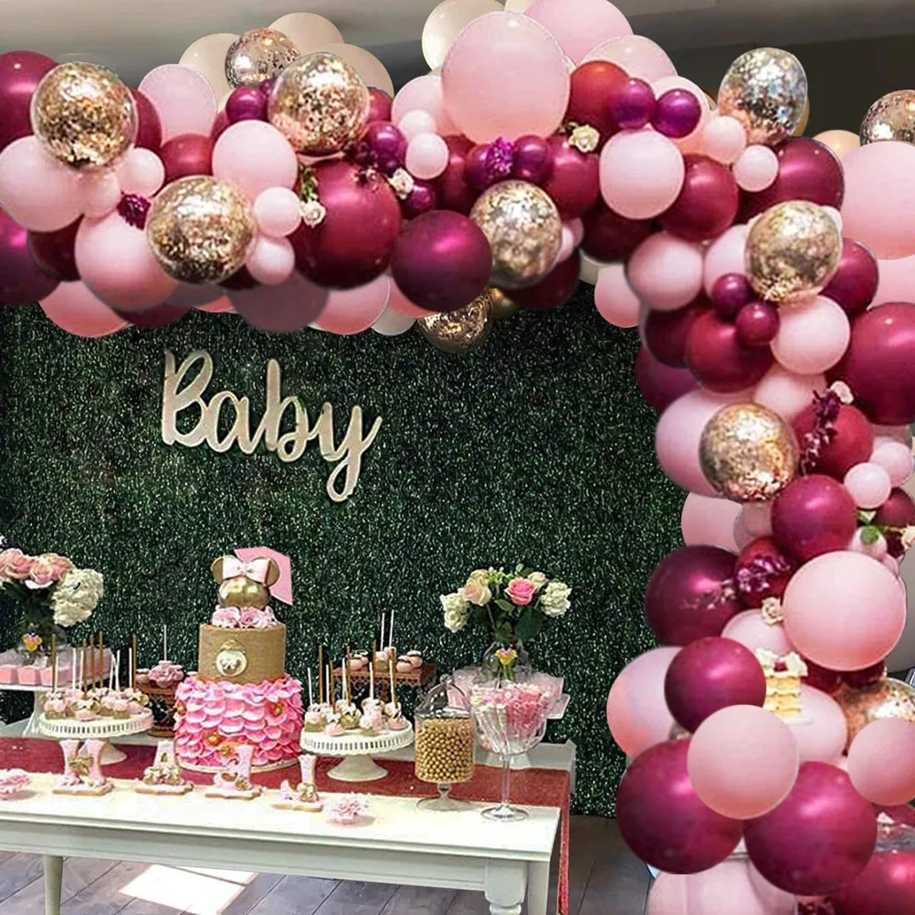 118pcs Balloon Garland Arch String Kit Burgundy Balloon Chain Set Birthday Party Wedding Decoration Baby Shower Party Decoration
118pcs Balloon Garland Arch String Kit Burgundy Balloon Chain Set Birthday Party Wedding Decoration Baby Shower Party Decoration
