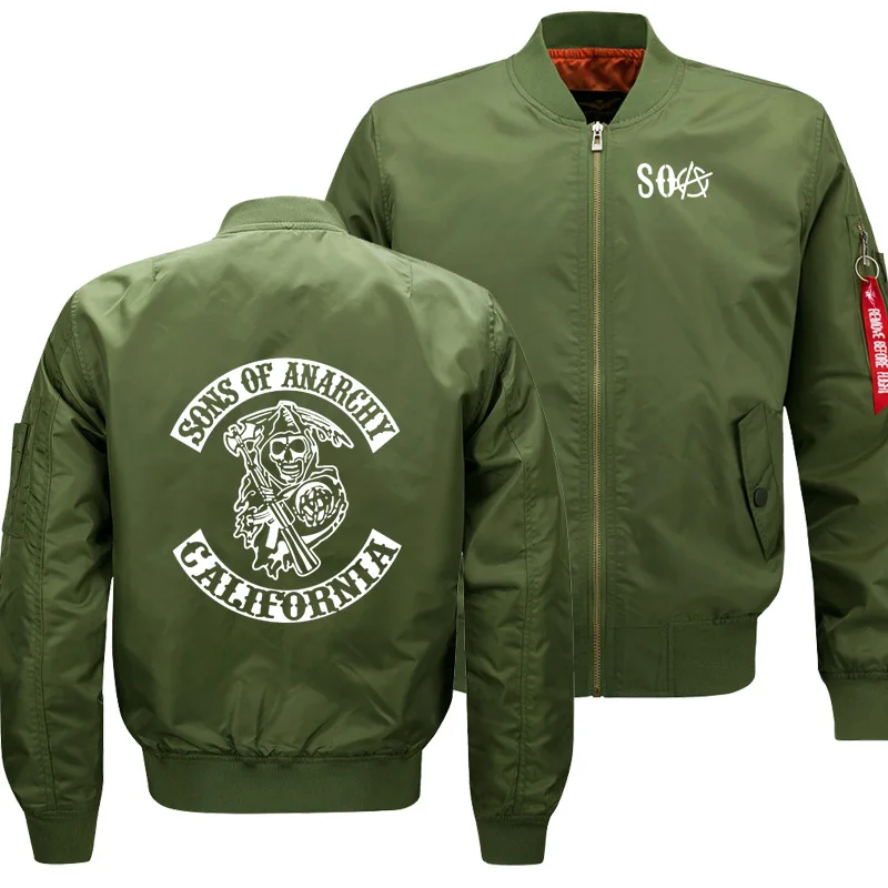 2021 Mens Flying jacket Wintter Warm Slim Fiy Pilot jacket men SOA Sons of anarchy Sweatshirt Hip Hop Harajuku Mens jacket l
2021 Mens Flying jacket Wintter Warm Slim Fiy Pilot jacket men SOA Sons of anarchy Sweatshirt Hip Hop Harajuku Mens jacket l