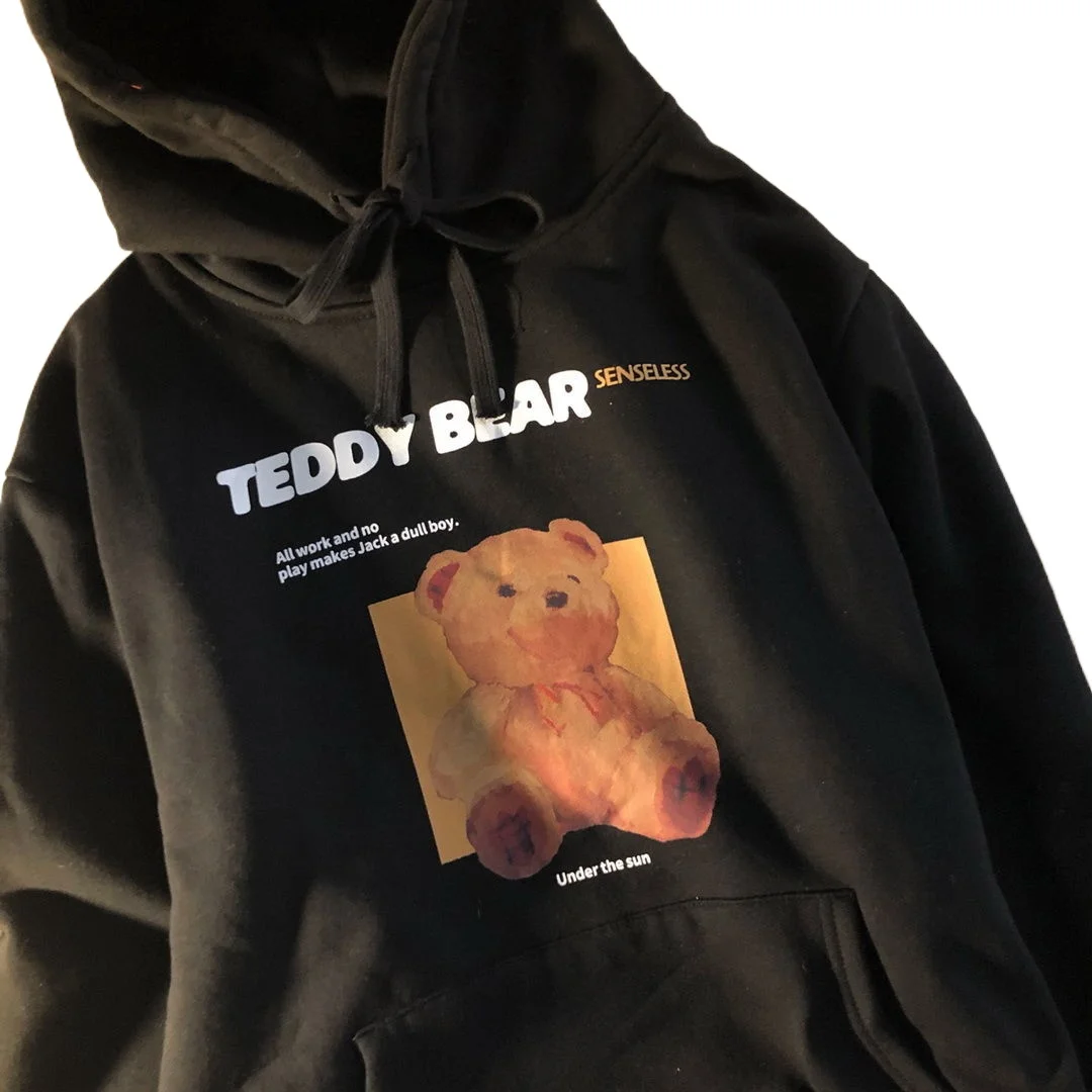 2021 New Spring Bear Printed Hoodie Men's Loose Trendy All-Match American Casual Couple Coat Top Women Hoodies 
2021 New Spring Bear Printed Hoodie Men's Loose Trendy All-Match American Casual Couple Coat Top Women Hoodies