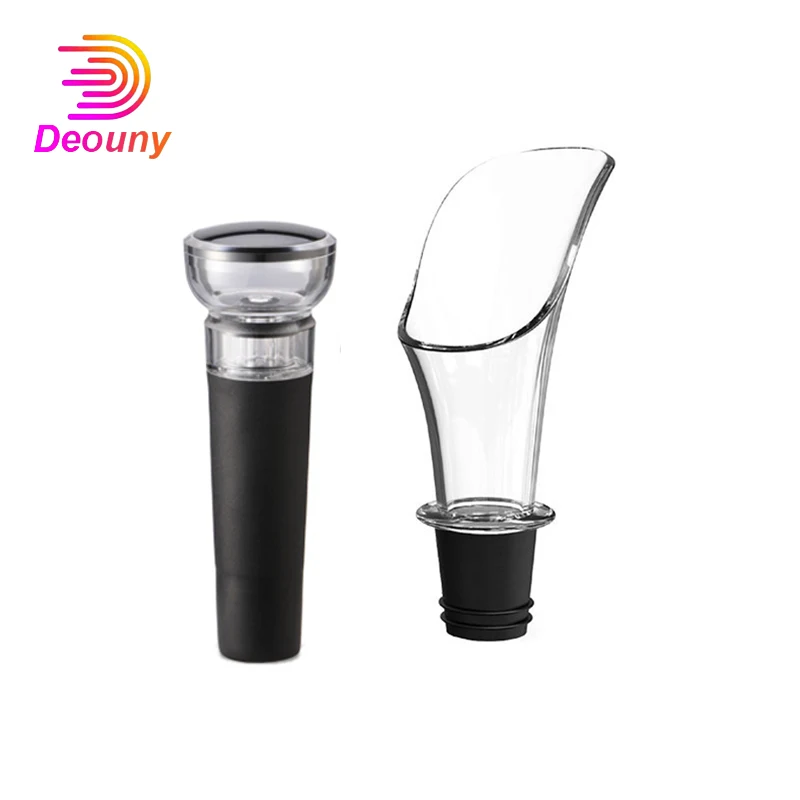 DEOUNY New Vacuum Silicone Wine Stopper 2pcs Set Wine Bottle Box Pourer Transparent Acrylic Stoppers Home Bar Tools 
DEOUNY New Vacuum Silicone Wine Stopper 2pcs Set Wine Bottle Box Pourer Transparent Acrylic Stoppers Home Bar Tools