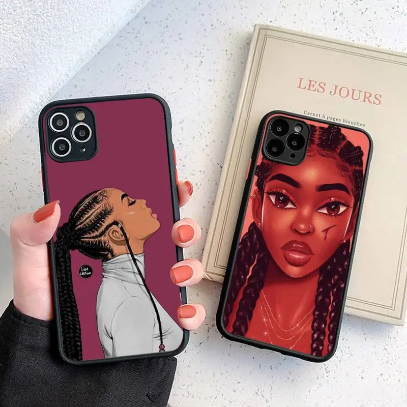 Black girl Phone Case For iphone 12 11 8 7 plus mini x xs xr pro max matte transparent cover
Black girl Phone Case For iphone 12 11 8 7 plus mini x xs xr pro max matte transparent cover