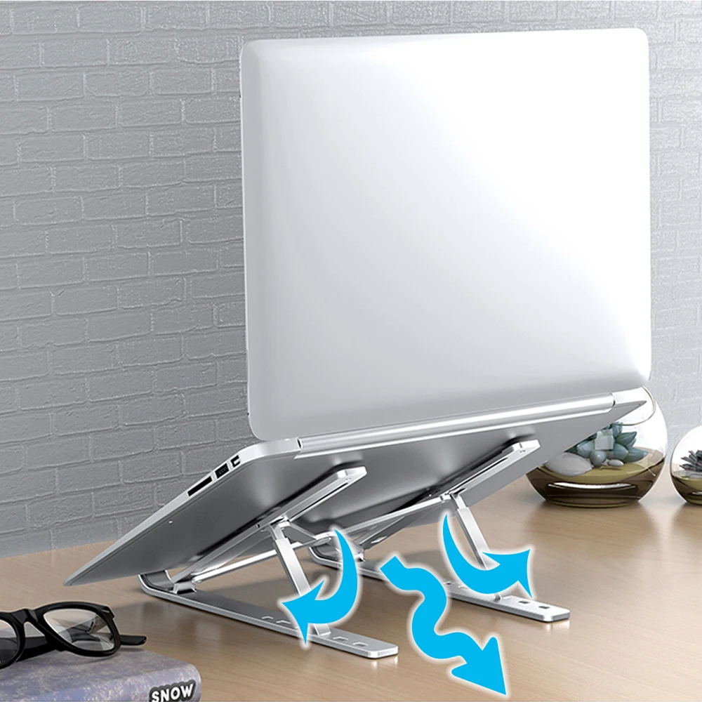 Laptop Holder Notebook Foldable Aluminium Alloy Laptop Stand Bracket Laptop Holder for MacBook Air Pro 
Laptop Holder Notebook Foldable Aluminium Alloy Laptop Stand Bracket Laptop Holder for MacBook Air Pro