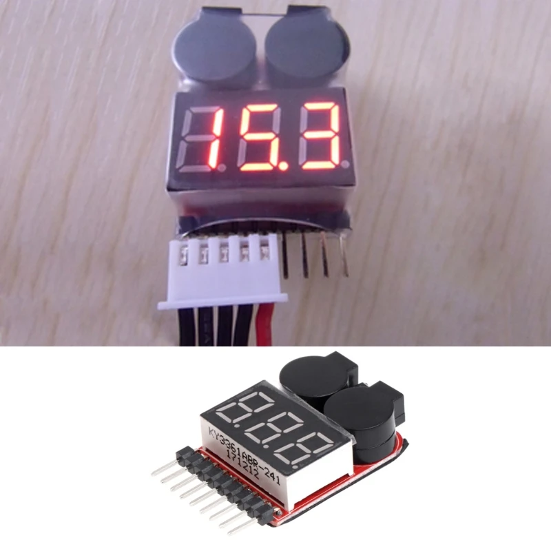 1-8S Lipo/Li-ion/Fe RC Boat Battery 2 In 1 Tester LED Low Voltage Buzzer Alarm 
1-8S Lipo/Li-ion/Fe RC Boat Battery 2 In 1 Tester LED Low Voltage Buzzer Alarm