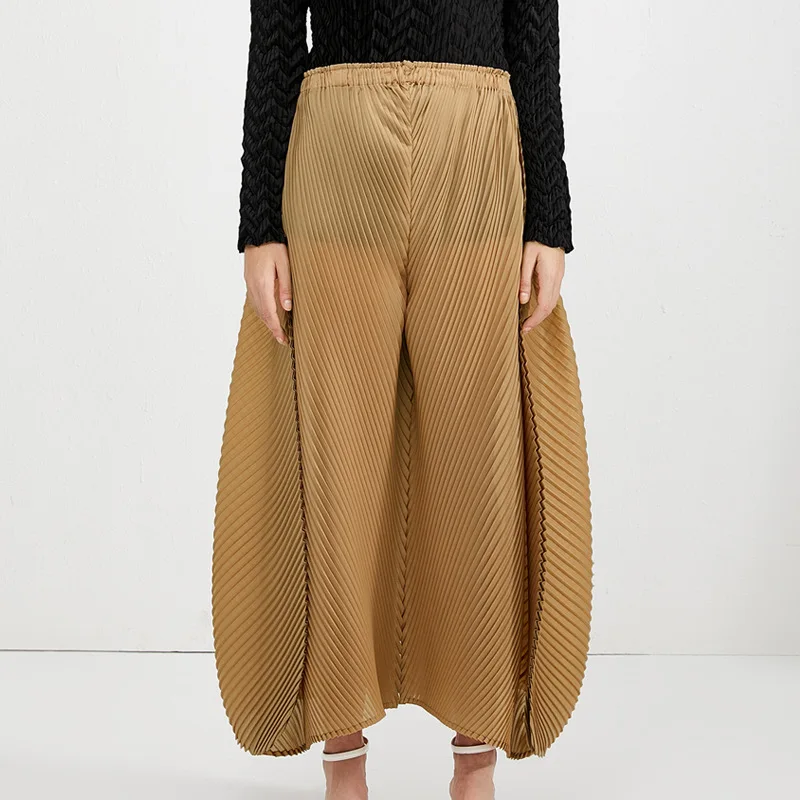 Pants For Women 45-75kg Spring Summer Solid Color Elastic Loose Miyake Pleated Lute Fan Shaped Casual Pants Female
Pants For Women 45-75kg Spring Summer Solid Color Elastic Loose Miyake Pleated Lute Fan Shaped Casual Pants Female
