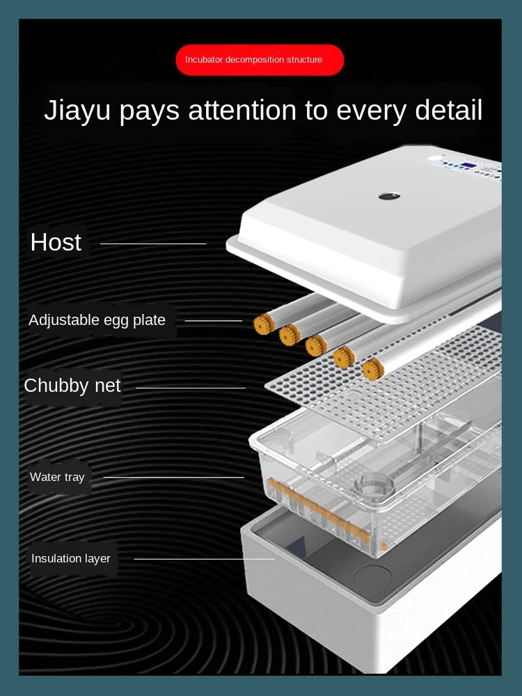 Intelligent automatic temperature control automatic incubator diagonal 3D air outlet small household intelligent incubator multi
Intelligent automatic temperature control automatic incubator diagonal 3D air outlet small household intelligent incubator multi