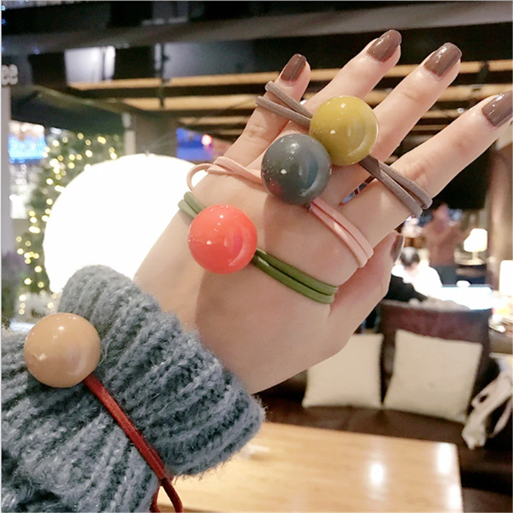 Candy Color Bead Hair Ring Cute Fresh Head Rope Hair Rope Holster Hair Accessory Simple Sweet Headband Fashion Hair Accessories
Candy Color Bead Hair Ring Cute Fresh Head Rope Hair Rope Holster Hair Accessory Simple Sweet Headband Fashion Hair Accessories