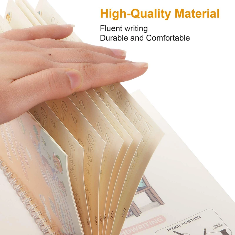 Large18.5x26cm Deep Groove German Language Magic Book Letters Kids Handwriting Magic Practice Copybook Children's Books
Large18.5x26cm Deep Groove German Language Magic Book Letters Kids Handwriting Magic Practice Copybook Children's Books
