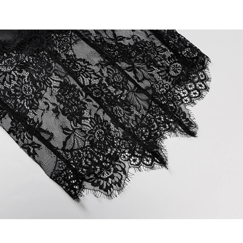 SVOKOR Black Satin Lace Patchwork Sexy Women Strap Mini Dress Backless V Neck Bodycon Streetwear Party Club Elegant 2021 Summer
SVOKOR Black Satin Lace Patchwork Sexy Women Strap Mini Dress Backless V Neck Bodycon Streetwear Party Club Elegant 2021 Summer