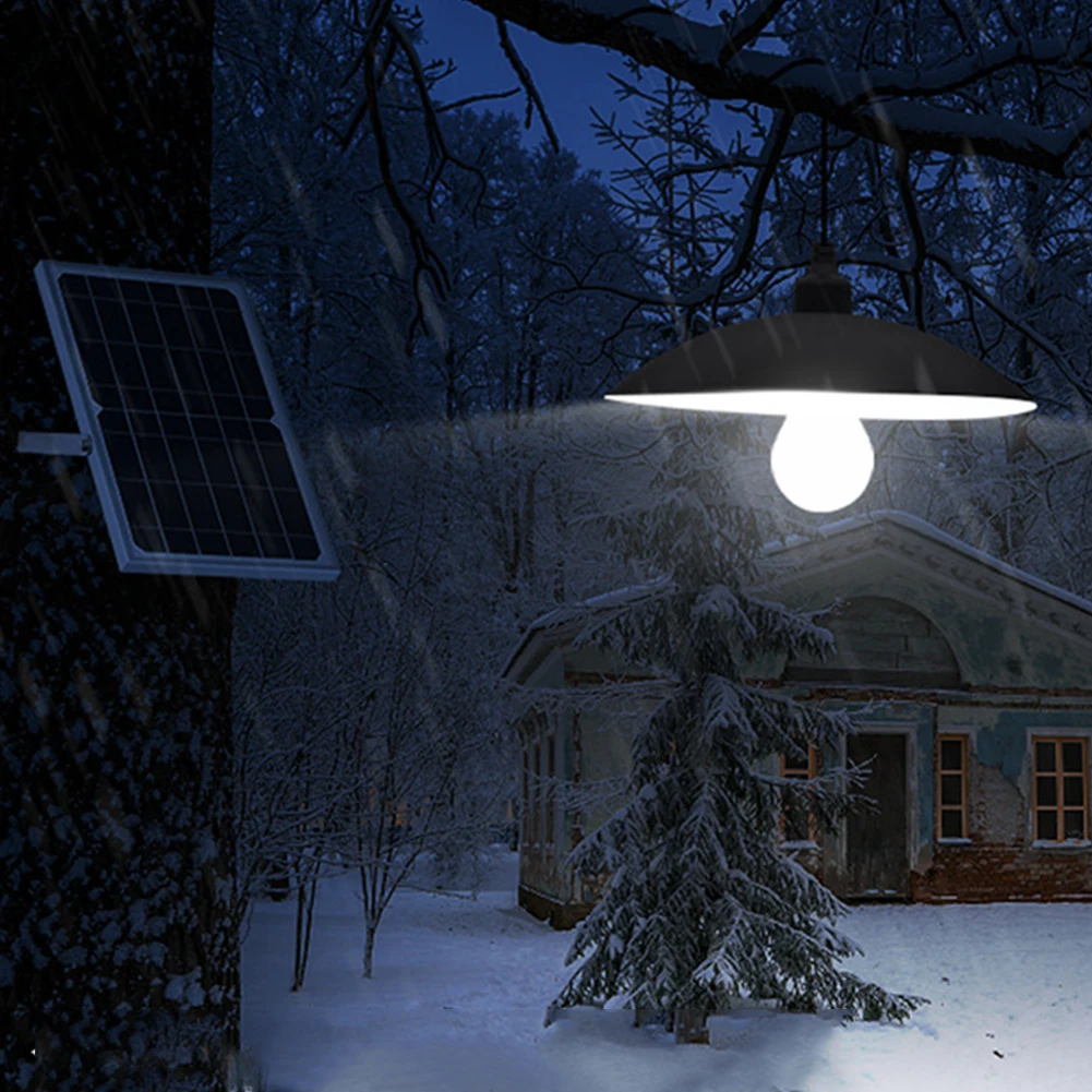 Garage Home Night Lighting Balcony LED Light Adjustable Brightness Outdoor Garden Backyard Patio Parking Lot Solar Chandelier