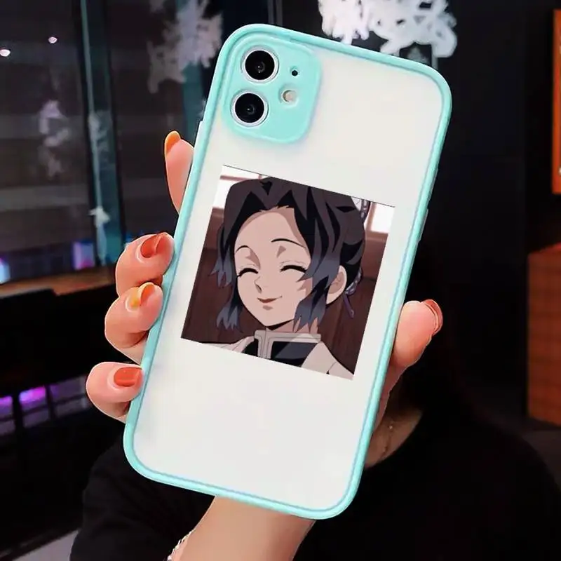 Cute Japan Demon Slayer Phone Case For iPhone 12 11 Mini Pro XR XS Max 7 8 Plus X Matte transparent blue Back Cover
Cute Japan Demon Slayer Phone Case For iPhone 12 11 Mini Pro XR XS Max 7 8 Plus X Matte transparent blue Back Cover