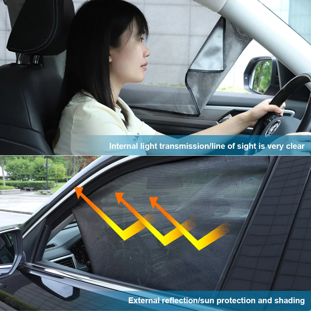 Magnetic Car Sun Shade UV Protection Car Curtain Window Sunshade Summer Side Window Protection Mesh Visor Accessories 80cm*50cm
Magnetic Car Sun Shade UV Protection Car Curtain Window Sunshade Summer Side Window Protection Mesh Visor Accessories 80cm*50cm