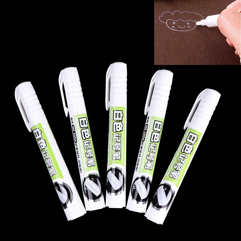 5pcs Diy MP2904 White Marker Pen Oily Paint Permanent For Metal Fabric Metallic Mark Waterproof Student Supplie Craft Work Pen
5pcs Diy MP2904 White Marker Pen Oily Paint Permanent For Metal Fabric Metallic Mark Waterproof Student Supplie Craft Work Pen