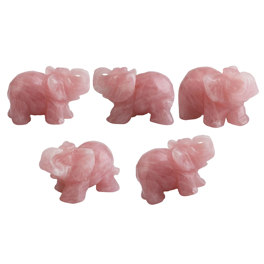 Auspicious Natural Pink Crystal Jade Elephant Crafts Miniature Elephant Animal Stone Carving Home Decoration Ornaments
Auspicious Natural Pink Crystal Jade Elephant Crafts Miniature Elephant Animal Stone Carving Home Decoration Ornaments
