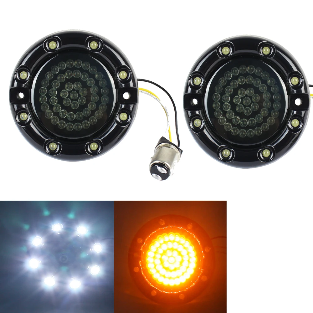 Motorcycle LED Turn Signal light 3-1/4 Flat LED Rear T-SIGNAL smoke lens running light for Softail road kind
Motorcycle LED Turn Signal light 3-1/4 Flat LED Rear T-SIGNAL smoke lens running light for Softail road kind