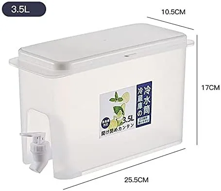 3.5L Capacity Kettle With Tap Refrigerator Ice Water Cool Bucket Fruit Teapot Kitchen Drinkware Container Heat Resistant Pitcher
3.5L Capacity Kettle With Tap Refrigerator Ice Water Cool Bucket Fruit Teapot Kitchen Drinkware Container Heat Resistant Pitcher
