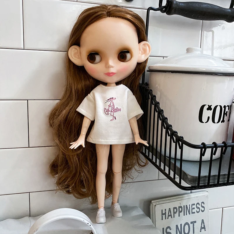 Blyth Doll Blyth Matte Face Frosted White Skin 1/6 BJD Ball Jointed Doll Custom Dolls for Girl Gift for Doll Collection
Blyth Doll Blyth Matte Face Frosted White Skin 1/6 BJD Ball Jointed Doll Custom Dolls for Girl Gift for Doll Collection