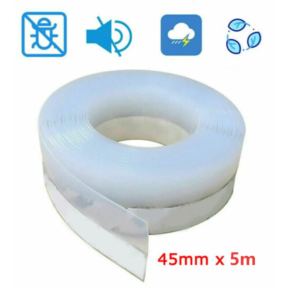 5m 25mm/35mm/45mm Self1 Adhesive Seal Strip Door Tape Adhesive Silicone Draught Excluder Weather Seal Strip Tape For Home
5m 25mm/35mm/45mm Self1 Adhesive Seal Strip Door Tape Adhesive Silicone Draught Excluder Weather Seal Strip Tape For Home
