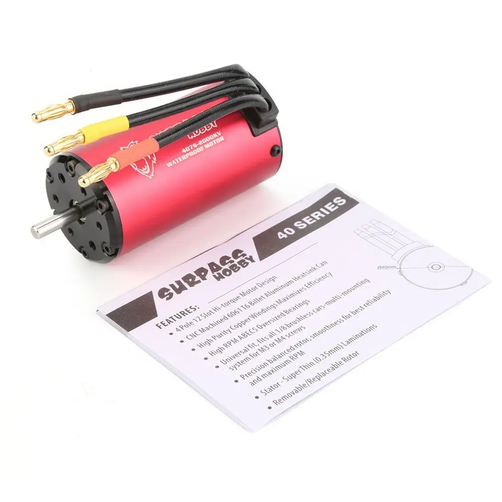 SURPASS HOBBY KK 4076 2000KV безсенсорный бесщеточный двигатель 2S 3S 4S для 1:8 RC Drift Racing Car Waterproof Sensorless Truck Part
SURPASS HOBBY KK 4076 2000KV безсенсорный бесщеточный двигатель 2S 3S 4S для 1:8 RC Drift Racing Car Waterproof Sensorless Truck Part