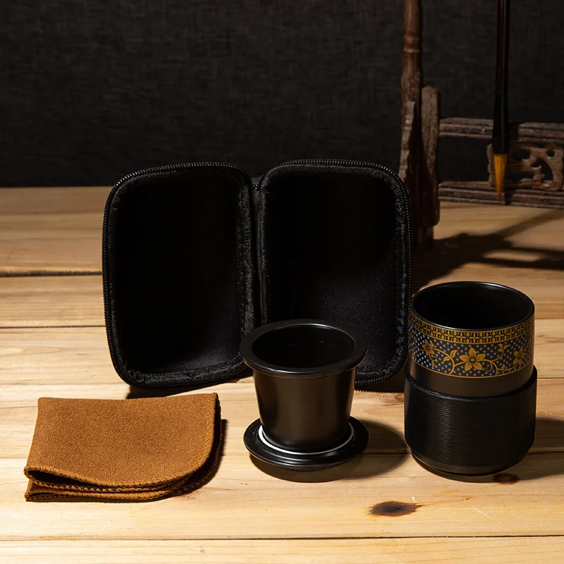 Jusen Black Ceramics Tea Sets Vintage Style Flower Teapot & Teacup Teekanne Teetasse Teaware Office Travel Quik Cup Thire
Jusen Black Ceramics Tea Sets Vintage Style Flower Teapot & Teacup Teekanne Teetasse Teaware Office Travel Quik Cup Thire