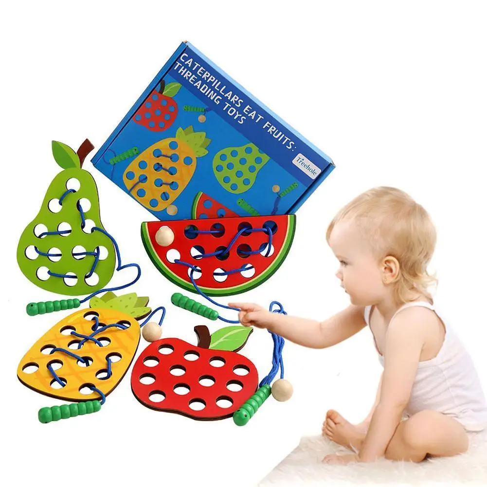 1Pc Wooden Fruits Vegetables Lacing Stringing Beads Toys With Hedgehog Board Montessori Educational Toy Puzzle Toys Gift Kids
1Pc Wooden Fruits Vegetables Lacing Stringing Beads Toys With Hedgehog Board Montessori Educational Toy Puzzle Toys Gift Kids